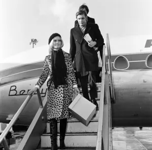 French film actress Brigitte Bardot arriving at London' French film actress Brigitte Bardot arriving at London'