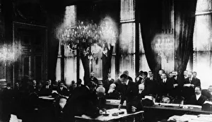 French President Georges Clemenceau seen here ratifying the Treaty of Versailles for French President Georges Clemenceau seen here ratifying the Treaty of Versailles for