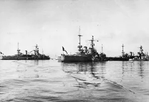 French warships at Alexandria; the cruisers Suffren, Duquesne and Tourbille. June 1943 French warships at Alexandria; the cruisers Suffren, Duquesne and Tourbille. June 1943