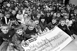 Images Dated 9th March 1992: Fund-raising is childs play - thats what pupils at Almondbury Infant School