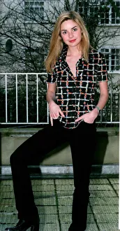 Gail Porter TV Presenter February 1999 at her home in North London Gail Porter TV Presenter February 1999 at her home in North London