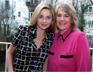 Gail Porter TV Presenter with Nina Myskow February 1999 at Gails home in London Gail Porter TV Presenter with Nina Myskow February 1999 at Gails home in London