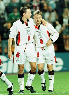 Gareth Southgate consoles David Batty at World Cup 1998 after his penalty Gareth Southgate consoles David Batty at World Cup 1998 after his penalty