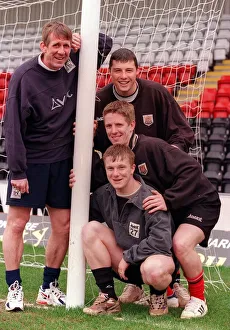 Gary MacKay with some of the Shyberry youngsters April 1999 Gary MacKay with some of the Shyberry youngsters April 1999