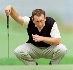 Images Dated 9th July 1998: Gary Orr Loch Lomond golf tournament July 1998 lining up shot