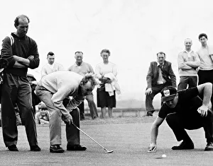 Gary Player contemplates his putt during the British Golf Open Gary Player contemplates his putt during the British Golf Open