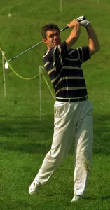 Gavin Hastings former Scotland rugby captain playing golf Benson Gavin Hastings former Scotland rugby captain playing golf Benson