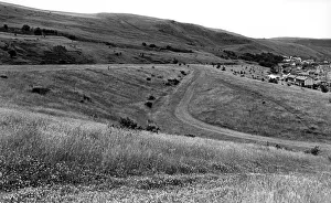 The general area, between Penrebach and Troedyrhiw, where a proposed development The general area, between Penrebach and Troedyrhiw, where a proposed development
