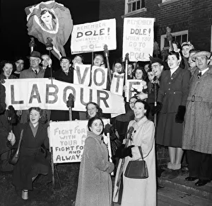 General Election at Tredegan. February 1950 O22784 General Election at Tredegan. February 1950 O22784