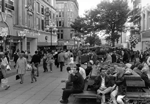 General scene of Church Street Liverpool 31st October 1989 General scene of Church Street Liverpool 31st October 1989