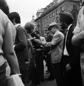General scenes in Piccadilly Circus, London. 15th August 1969 General scenes in Piccadilly Circus, London. 15th August 1969