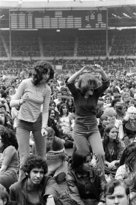 A general view of the audience at the London Rock and Roll Show at Wembley Stadium A general view of the audience at the London Rock and Roll Show at Wembley Stadium