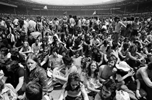 General view showing the thousands of fans at the Midsummer Music concert at Wembley General view showing the thousands of fans at the Midsummer Music concert at Wembley