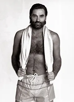 George Best Football player - May 1986 at age 40 wearing just shorts George Best Football player - May 1986 at age 40 wearing just shorts