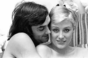 Images Dated 23rd September 1976: George Best and his girlfriend Angela Macdonald - James pictured at the London home
