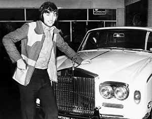 George Best with his new Rolls Royce car 1973 George Best with his new Rolls Royce car 1973
