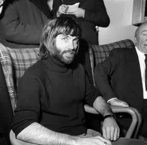 George Best and Sir Matt Busby January 1971 after George had returned George Best and Sir Matt Busby January 1971 after George had returned