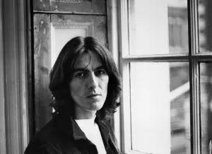 George Harrison of The Beatles pop group pictured at the Apple Headquarters in London George Harrison of The Beatles pop group pictured at the Apple Headquarters in London