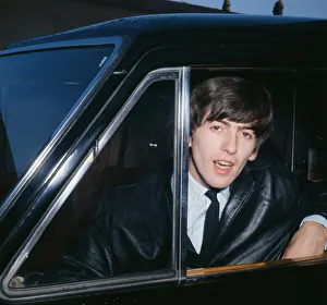George Harrison of The Beatles, in Porstmouth. 12th November 1963 George Harrison of The Beatles, in Porstmouth. 12th November 1963