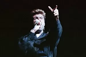 Images Dated 10th June 1988: George Michael in concert. Faith World Tour, Earls Court, London. 10th June 1988