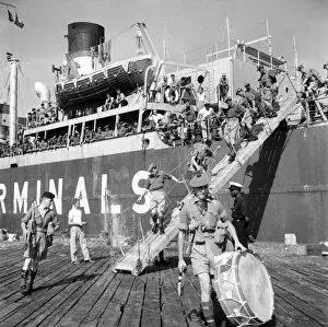 George Town British Guiana the Argyle and Sutherland highlanders landed at Atkinson Wharf George Town British Guiana the Argyle and Sutherland highlanders landed at Atkinson Wharf