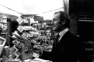 Gerald Harper, star of the TV series Hadleigh, was on Tyneside in November, 1977 Gerald Harper, star of the TV series Hadleigh, was on Tyneside in November, 1977
