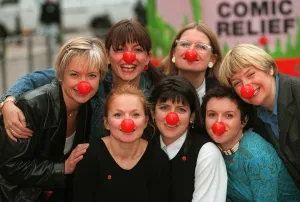 Geri Halliwell February 1999 with Davina McCall, Victoria Wood Geri Halliwell February 1999 with Davina McCall, Victoria Wood