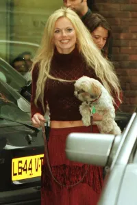 Geri Halliwell November 1999 with her dog Harry Leaving Unique Broadcasting studios Geri Halliwell November 1999 with her dog Harry Leaving Unique Broadcasting studios
