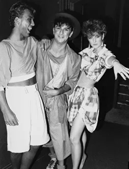 German society girl Francesca Thyssen with singer boyfriend Steve Strange of the band German society girl Francesca Thyssen with singer boyfriend Steve Strange of the band