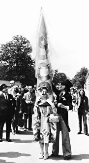 Gertrude Shilling in conical hat at Royal Ascot in June 1972 Gertrude Shilling in conical hat at Royal Ascot in June 1972