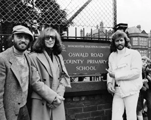 The three Gibb brothers of the Bee Gees pop group l-r: Maurice, Robin and Barry The three Gibb brothers of the Bee Gees pop group l-r: Maurice, Robin and Barry