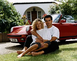 Gillian Taylforth actress Kathy in BBC television soap opera Eastenders with Geoff Gillian Taylforth actress Kathy in BBC television soap opera Eastenders with Geoff