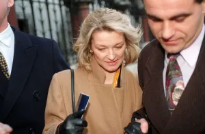 Gillian Taylforth January 1994 Eastenders actress leaving court during the libel suit Gillian Taylforth January 1994 Eastenders actress leaving court during the libel suit