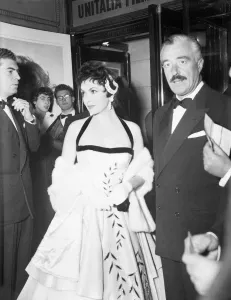 Gina Lollobrigida, Italian Actress, and Vittorio De Sica , film director Gina Lollobrigida, Italian Actress, and Vittorio De Sica , film director