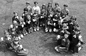The girls from the 1st Teesville Brownie pack from Eston. 2nd June 1982 The girls from the 1st Teesville Brownie pack from Eston. 2nd June 1982