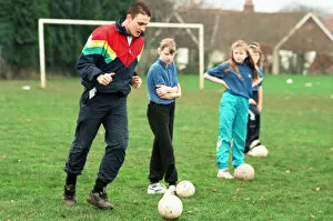 Images Dated 30th November 1994: Girls at St Davids School, Acklam, are put through their paces during a visit by Jim