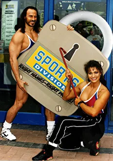 Gladiators Wolf and Scorpio opening Sports Division shop East Kilbride Gladiators Wolf and Scorpio opening Sports Division shop East Kilbride
