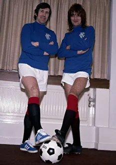 Glasgow Rangers FC captain John Greig (left) seen here with singer Rod Stewart Glasgow Rangers FC captain John Greig (left) seen here with singer Rod Stewart
