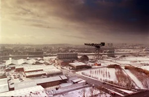 Glasgow weather snow winter December 1999 Finnieston Crane snow weather winter Glasgow weather snow winter December 1999 Finnieston Crane snow weather winter