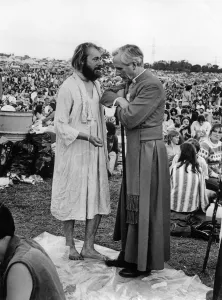 Glastonbury Festival, Pilton, Somerset. Picture shows scenes from the 1982 Glastonbury Festival, Pilton, Somerset. Picture shows scenes from the 1982