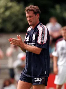 Glenn Hoddle England manager rubs his hands June 1998 during training Glenn Hoddle England manager rubs his hands June 1998 during training