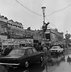 The Golden Mile in Blackpool, Lancashire. 1st August 1971 The Golden Mile in Blackpool, Lancashire. 1st August 1971