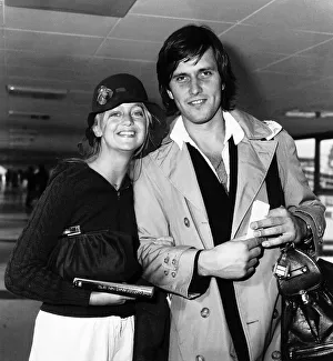 Goldie Hawn, American actress and boyfriend Bruno Wintzell, at London Heathrow Airport Goldie Hawn, American actress and boyfriend Bruno Wintzell, at London Heathrow Airport