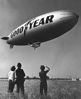 The Goodyear Europa airship arrives at Sunderland Airport for a week long visit to The Goodyear Europa airship arrives at Sunderland Airport for a week long visit to