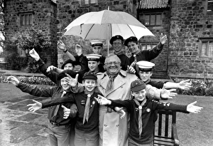 Former Goon Sir Harry Secombe gives a few tips to the youngsters performing in Former Goon Sir Harry Secombe gives a few tips to the youngsters performing in