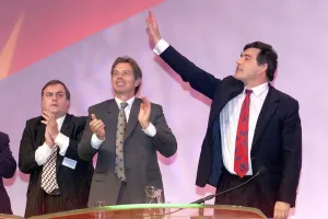 Gordon Brown gets a standing ovation Sept 1999 at the Labour party conference at Gordon Brown gets a standing ovation Sept 1999 at the Labour party conference at