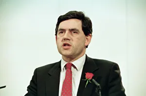 Gordon Brown in Redditch, Worcestershire, during the 1992 General Election campaign Gordon Brown in Redditch, Worcestershire, during the 1992 General Election campaign