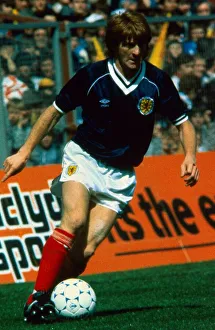 Gordon Strachan in action for Scotland Circa 1986 Gordon Strachan in action for Scotland Circa 1986