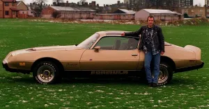 Gordon Ure with his Pontiac Firebird January 1998 Gordon Ure with his Pontiac Firebird January 1998