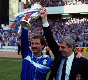 Graeme Souness & Walter Smith with trophy May 1987 Graeme Souness & Walter Smith with trophy May 1987